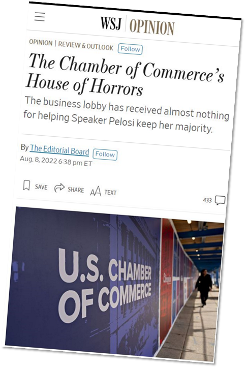 �The business lobby has received almost nothing for helping Speaker Pelosi keep her majority.�