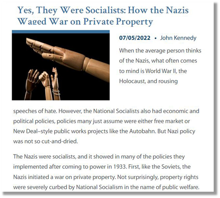 "Yes, They Were Socialists: How the Nazis Waged War on Private Property