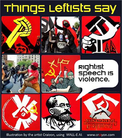 Rightist speech is violence.